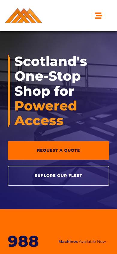 Onestop Access website on a phone